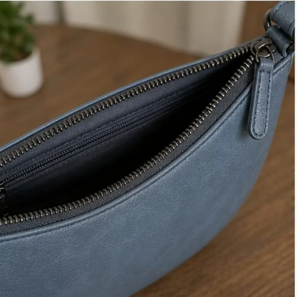 Navy Nylon Crossbody Bag